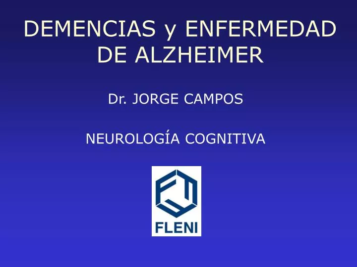 demencias y enfermedad de alzheimer