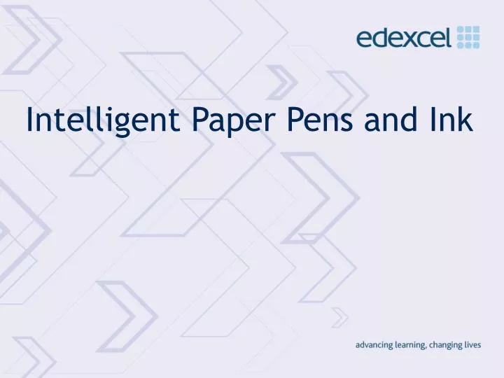 intelligent paper pens and ink