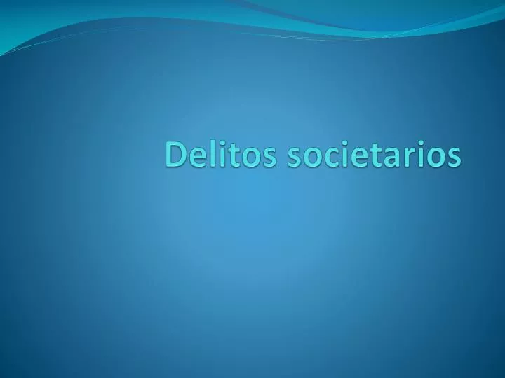 delitos societarios