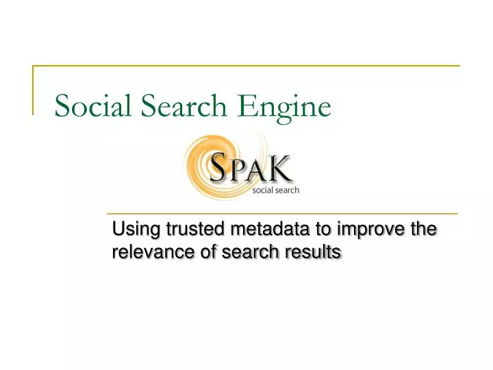 social search engine