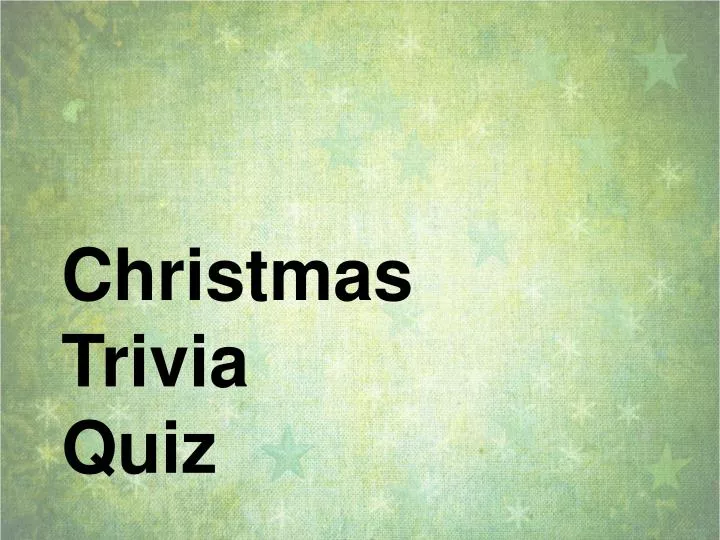 christmas trivia quiz