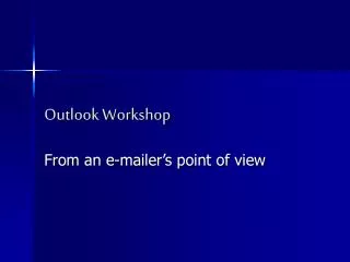 Outlook Workshop