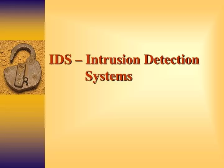 ids intrusion detection systems