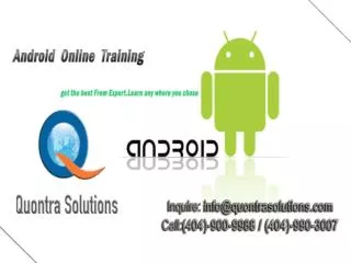 Android online Training |with Placement Assistance