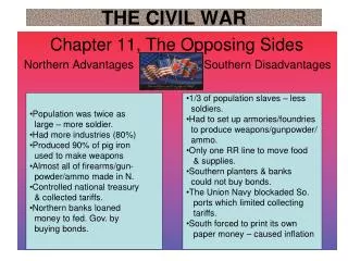 THE CIVIL WAR