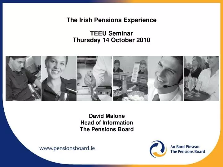 the irish pensions experience teeu seminar thursday 14 october 20 10