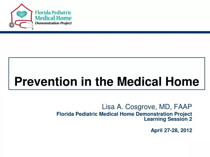 prevention in the medical home