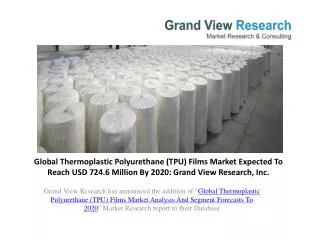 Thermoplastic Polyurethane (TPU) Films Market Size to 2020
