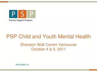 PSP Child and Youth Mental Health