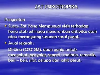 PPT - ZAT ADIKTIF DAN PSIKOTROPIKA PowerPoint Presentation, Free ...