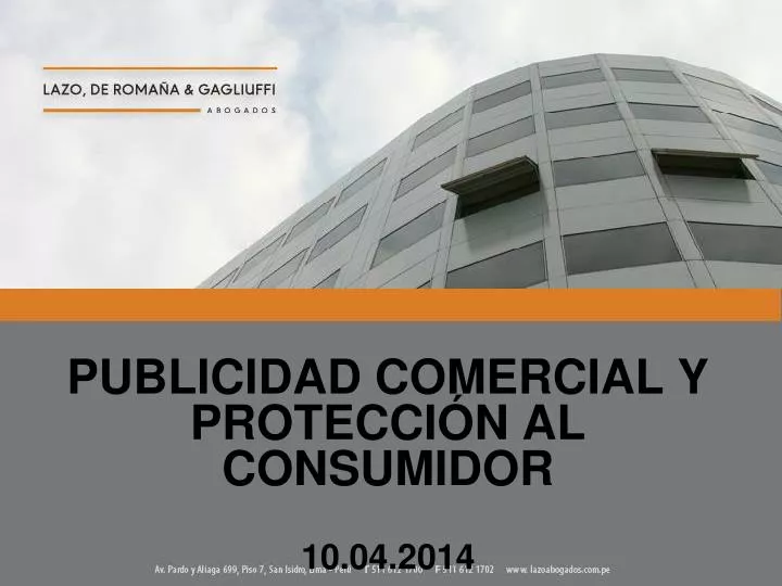 publicidad comercial y protecci n al consumidor 10 04 2014