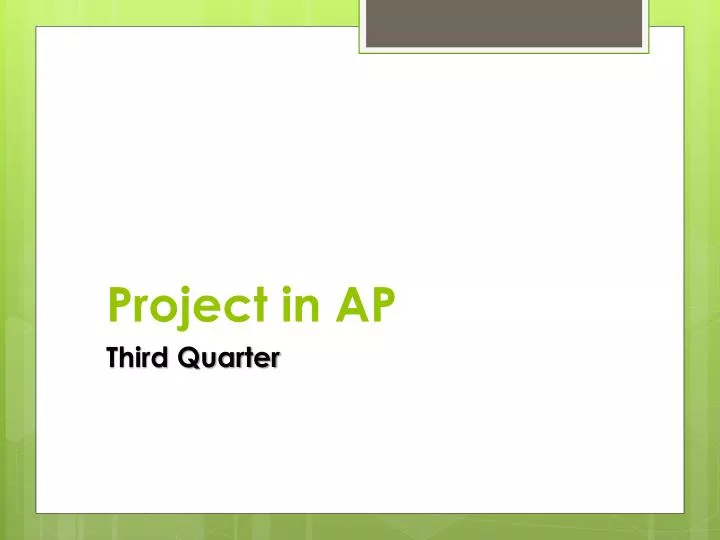 project in ap