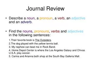 Journal Review