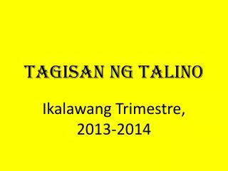 tagisan ng talino