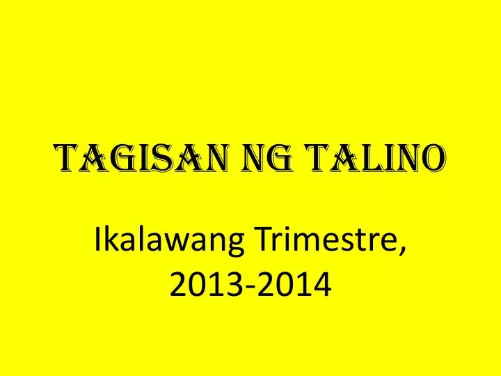 tagisan ng talino