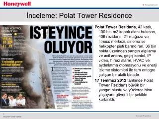 nceleme polat tower residence