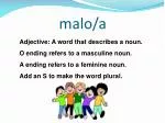 malo /a - slide 1