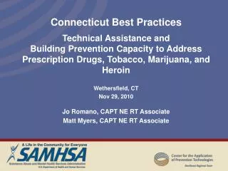 Connecticut Best Practices Technical Assistance and