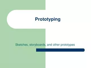 prototyping
