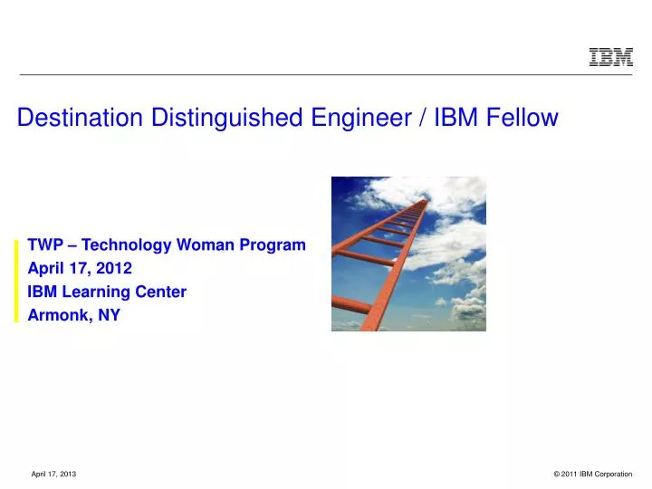 destination distinguished engineer ibm fellow