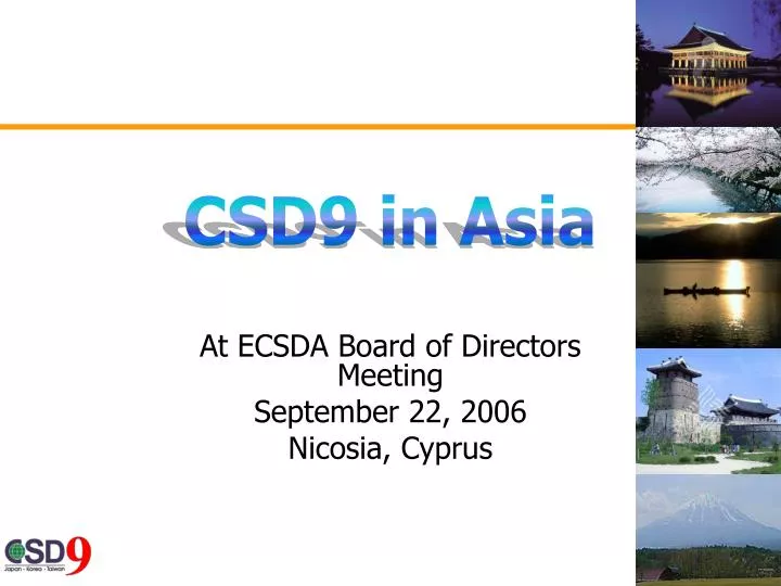 at ecsda board of directors meeting september 22 2006 nicosia cyprus