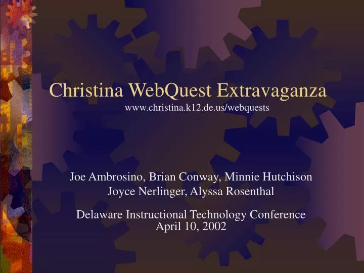 christina webquest extravaganza