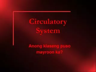 circulatory system