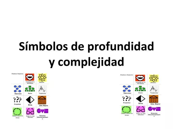 s mbolos de profundidad y complejidad