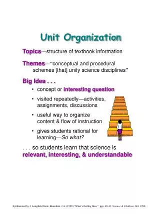 Unit Organization