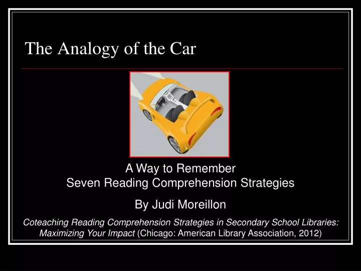 the analogy of the car