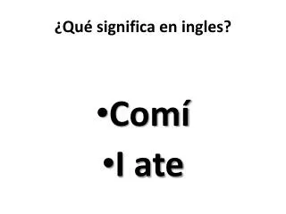 qu significa en ingles
