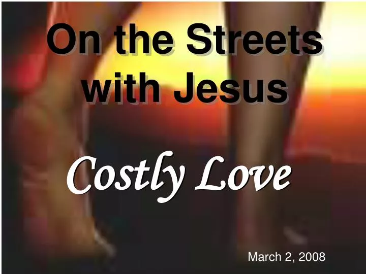 on the streets with jesus