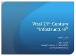 Vital 21 st Century “ Infostructure ” - slide 1