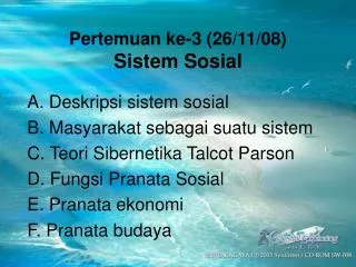 pertemuan ke 3 26 11 08 sistem sosial