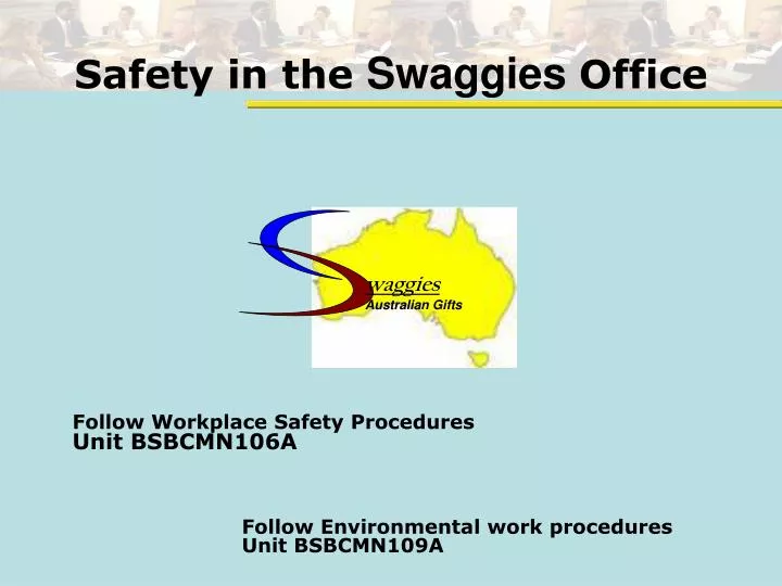follow workplace safety procedures unit bsbcmn106a