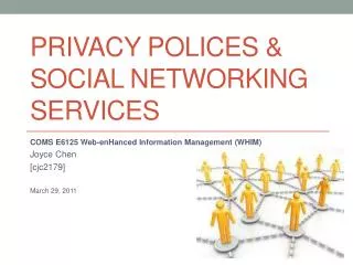 Privacy Polices &amp; Social Networking Services