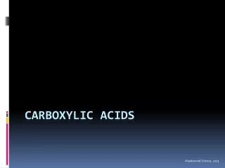 Carboxylic acids