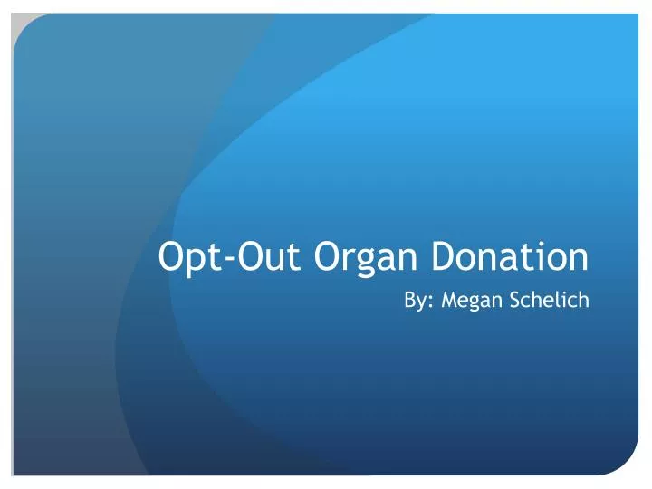 opt out organ donation