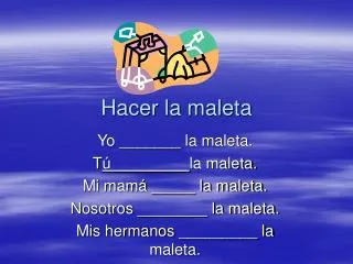 hacer la maleta
