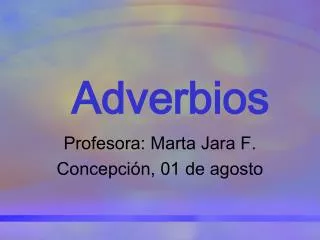 adverbios