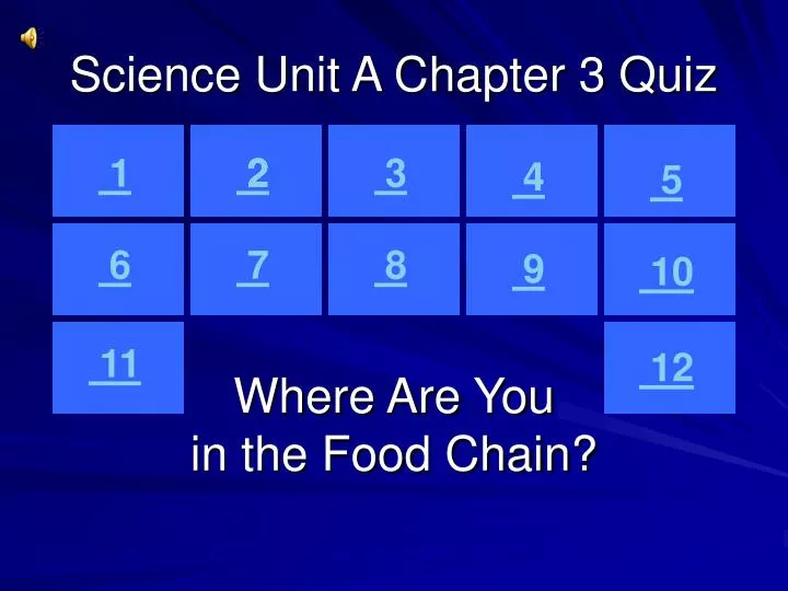 science unit a chapter 3 quiz