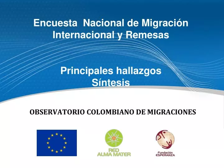 observatorio colombiano de migraciones