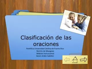 clasificaci n de las oraciones