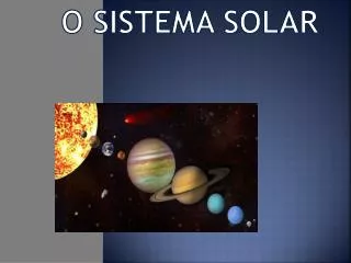 o sistema solar