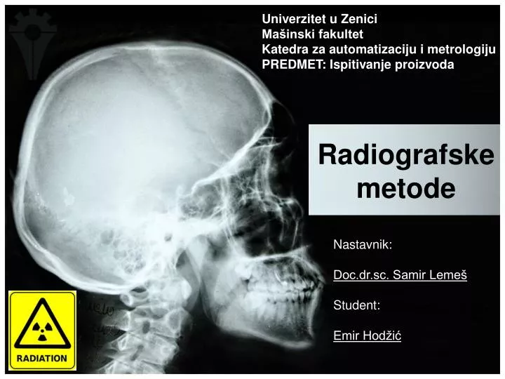 radiografske metode