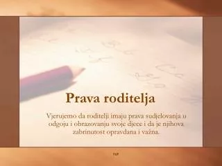 prava roditelja