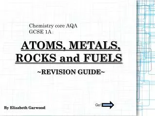 Chemistry core AQA GCSE 1A :