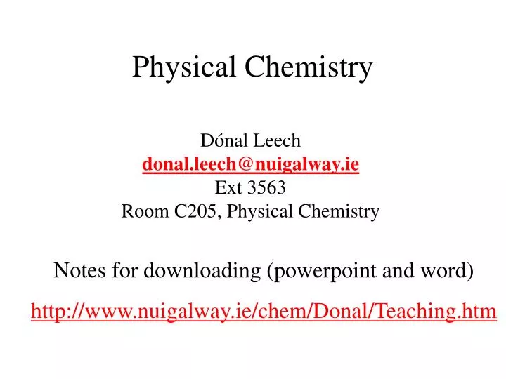 physical chemistry