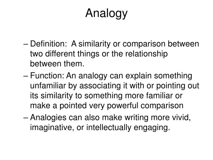 analogy