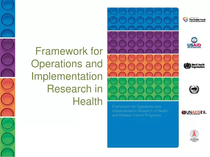 framework for operations and implementation research in health